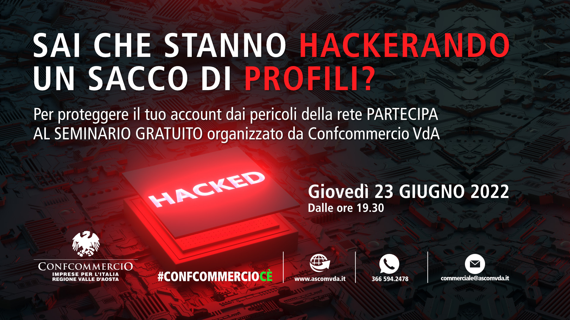 SEMINARIO COME PROTEGGERSI DAI PERICOLI DELLA RETE Confcommercio